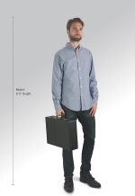Solo Grand Central Attaché Briefcase with Combination Locks, Black - Image 5
